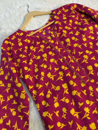 SLMN-11 Readymade Khaddar Co-ord - Memsaab Online