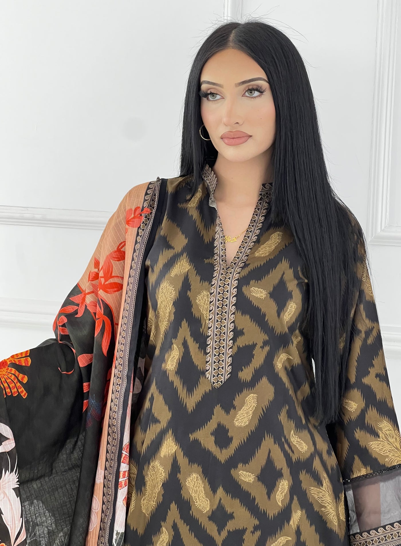BUT-131- Readymade linen Printed suit 2025 - Memsaab Online