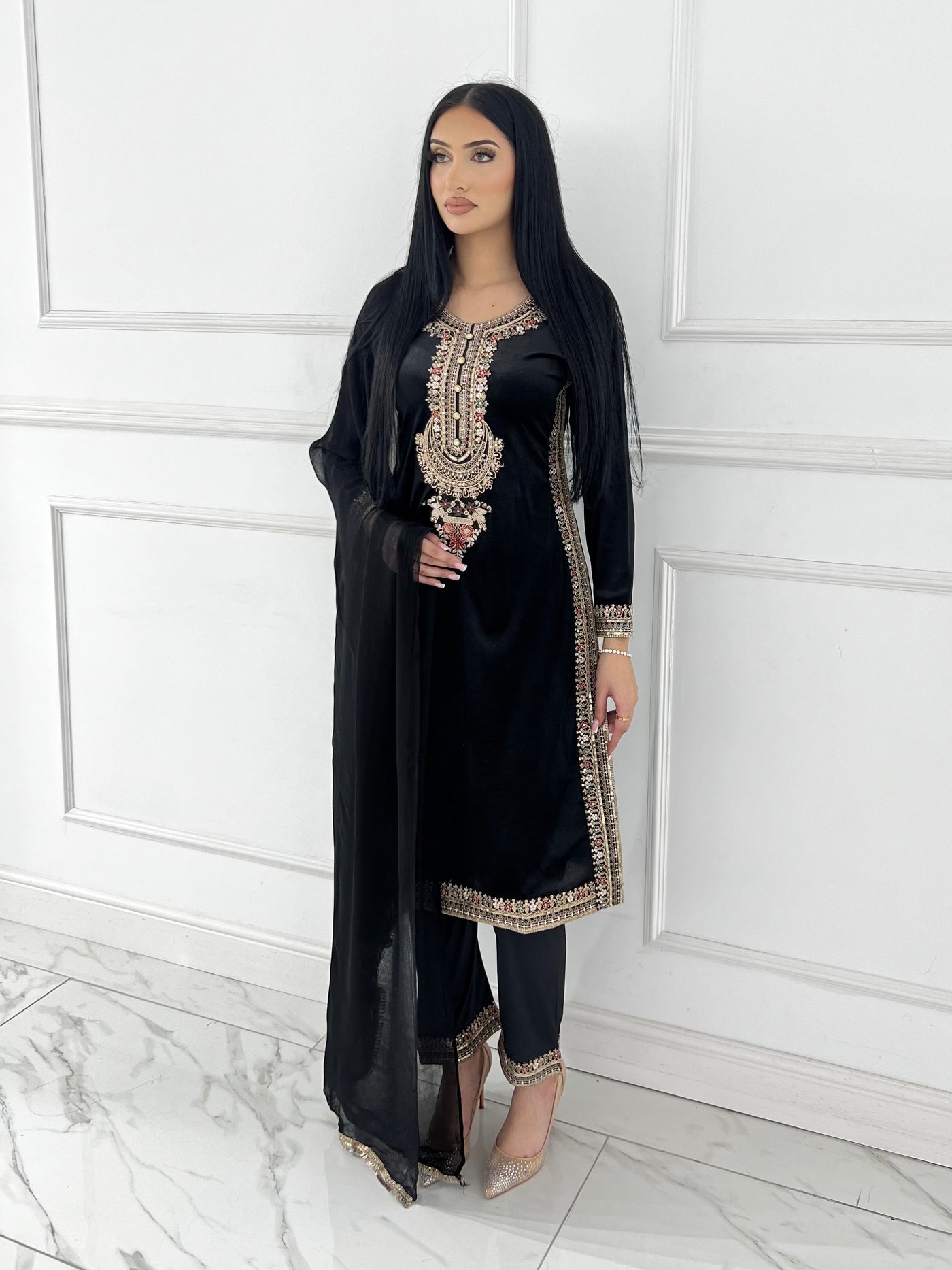 BPH-204 - Readymade Velvet Suit - Memsaab Online