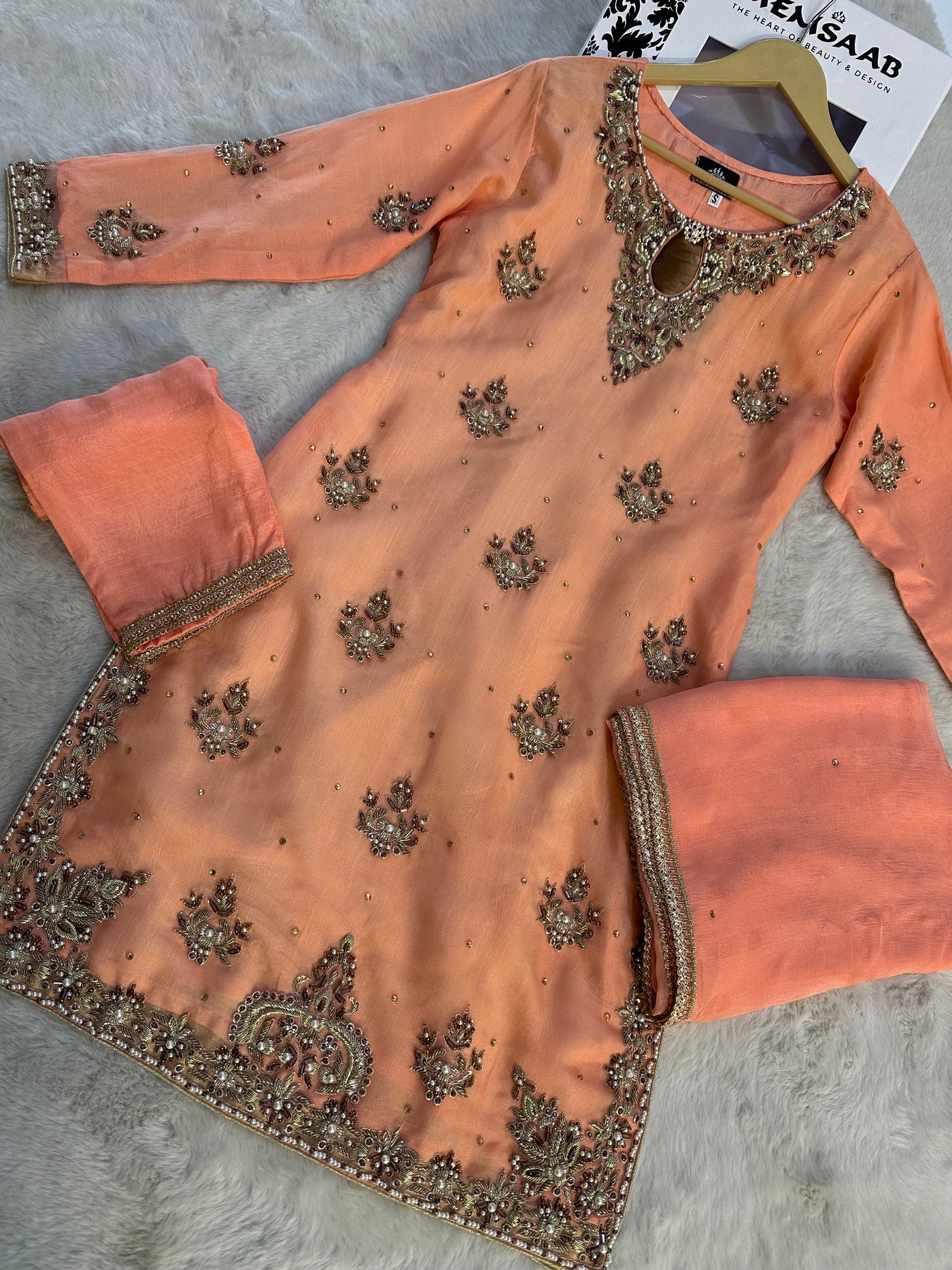SRB114 - Readymade - Sehrish B Designer Suit - Memsaab Online