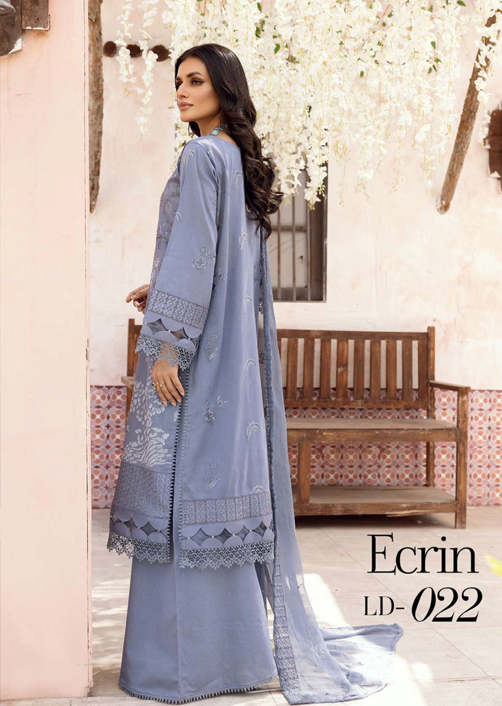 ECRIN - Readymade - Brocade Embroidered Lawn Collection 2023 - Memsaab Online