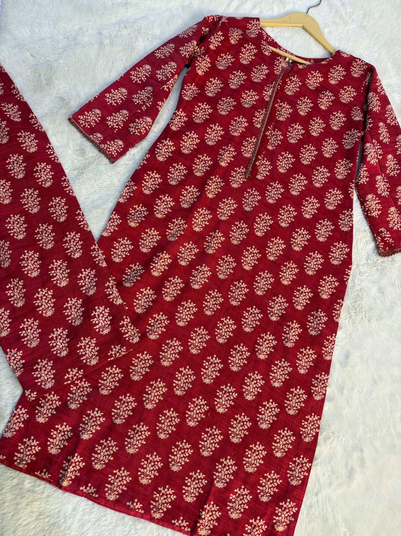 SLMN-12 Readymade Khaddar Co-ord - Memsaab Online