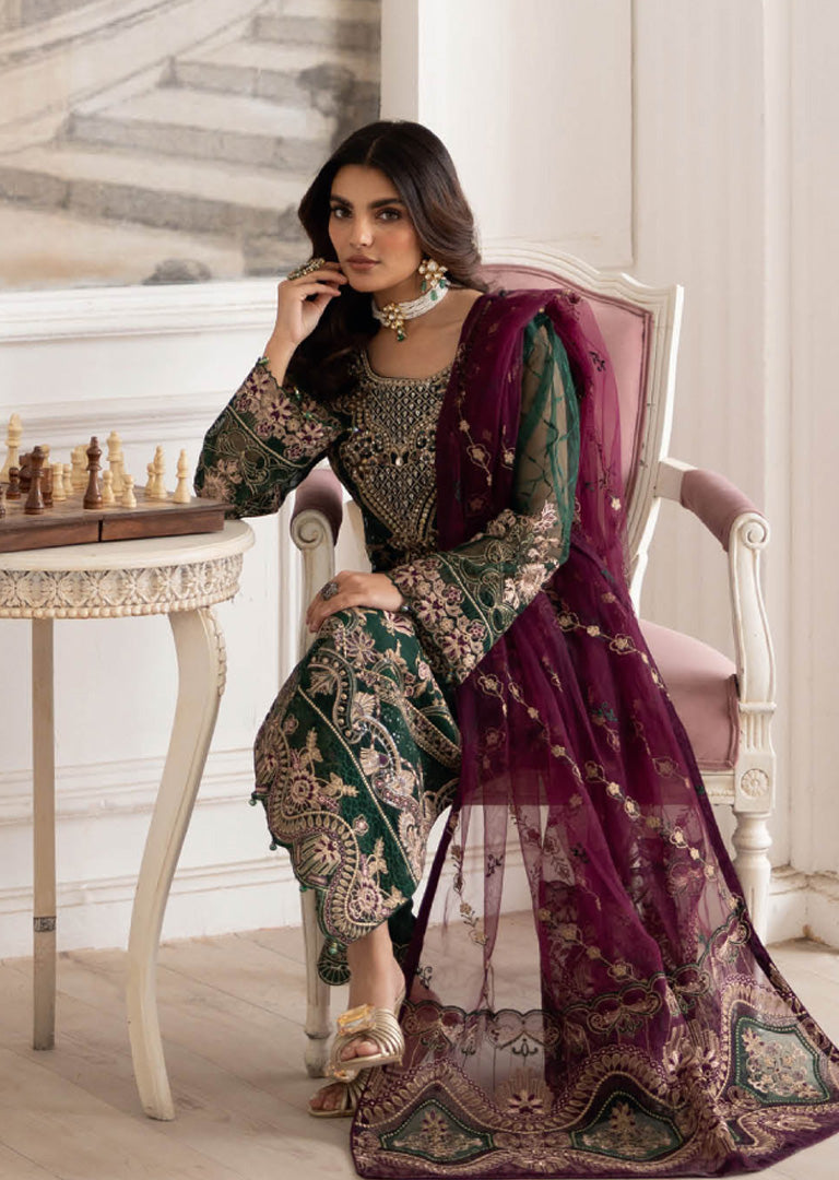 P-208- Unstitched - Dastoor by Ramsha Luxury Lawn Vol 2 - Memsaab Online