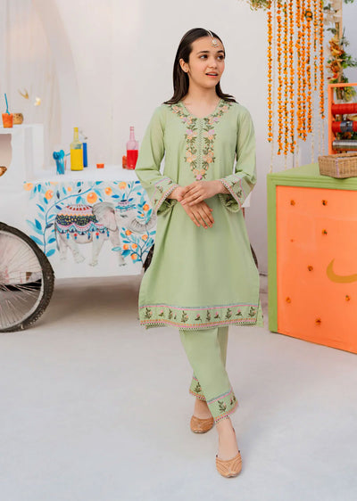 GRT-18 - Ever Green - Readymade Kids Suit by Garnet 2024 - Memsaab Online