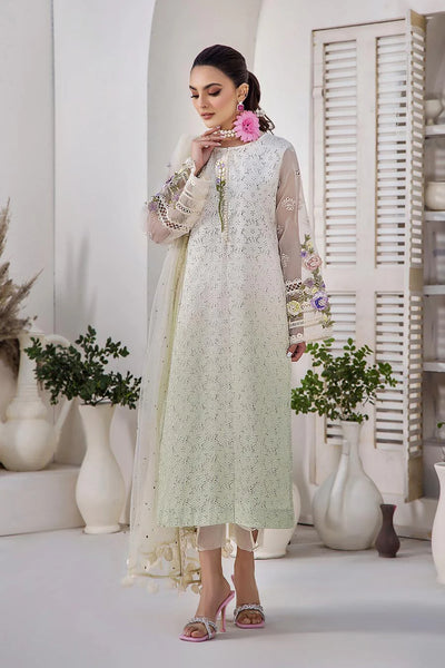 F-136 - Olive Green - Readymade - Khuda Baksh Creations 2024 - Memsaab Online