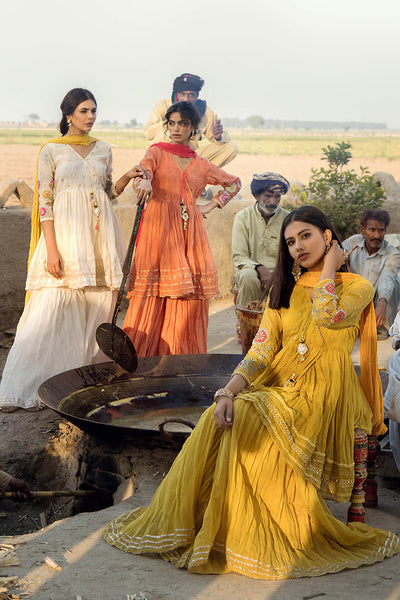 F-172 - Ready made Paper Cotton Khuda Ameer Outfit - Memsaab Online