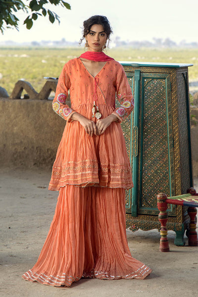 F-172 - Ready made Paper Cotton Khuda Ameer Outfit - Memsaab Online