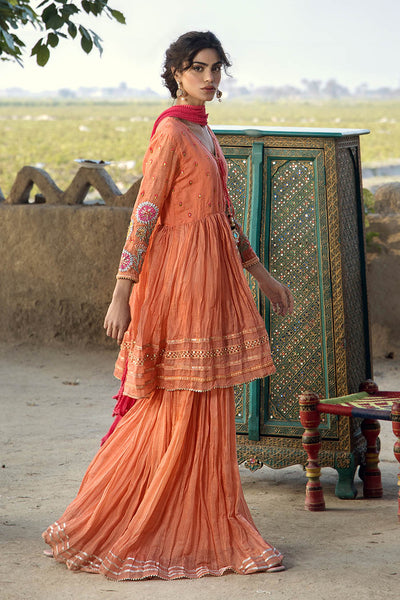 F-172 - Ready made Paper Cotton Khuda Ameer Outfit - Memsaab Online