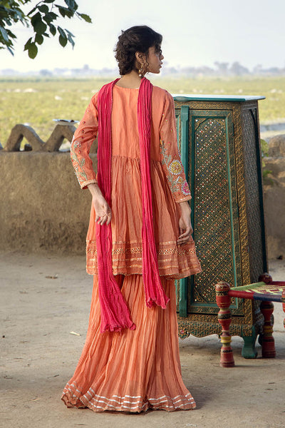 F-172 - Ready made Paper Cotton Khuda Ameer Outfit - Memsaab Online