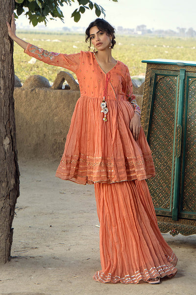 F-172 - Ready made Paper Cotton Khuda Ameer Outfit - Memsaab Online