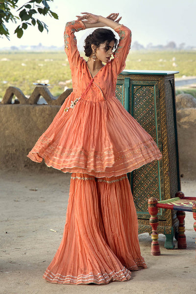 F-172 - Ready made Paper Cotton Khuda Ameer Outfit - Memsaab Online