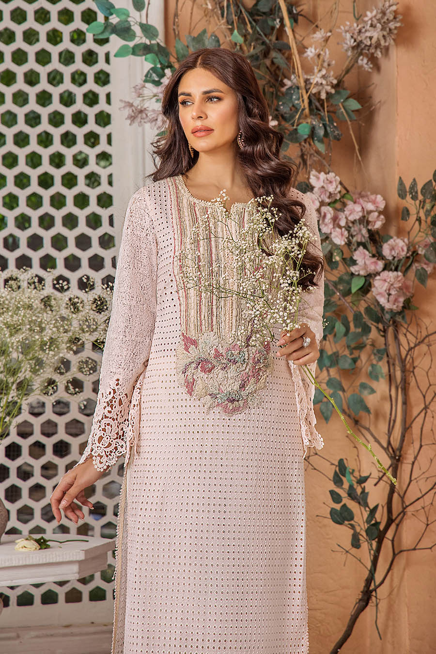 F-174 - Readyade Cotton Chiken Khuda Ameer Outfit - Memsaab Online