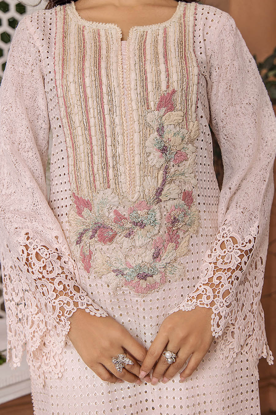 F-174 - Readyade Cotton Chiken Khuda Ameer Outfit - Memsaab Online