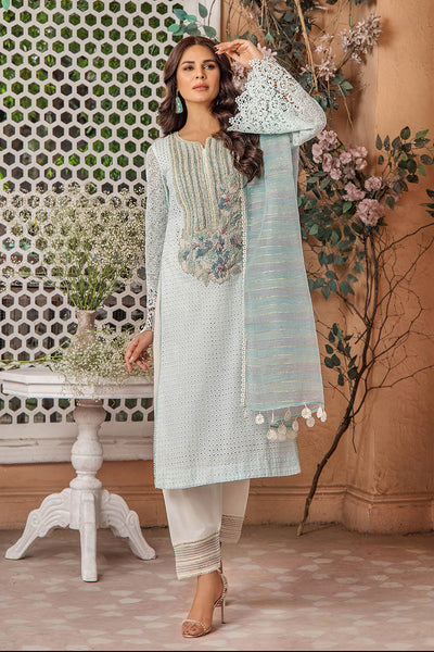 F-174 - Readyade Cotton Chiken Khuda Ameer Outfit - Memsaab Online