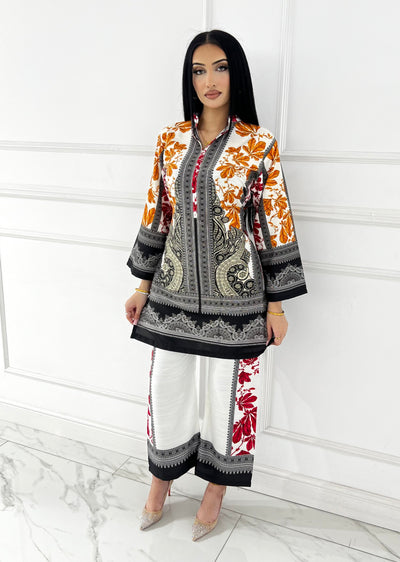 RBY-129-Readymade - Khaddar Silk Suit 2025 - Memsaab Online