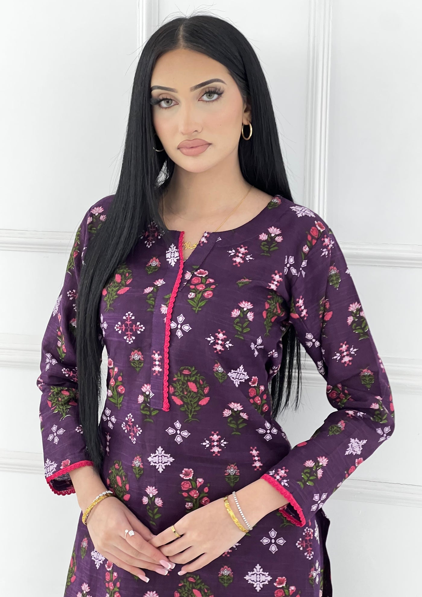 SLMN-46 Readymade Khaddar Co-ord - Memsaab Online