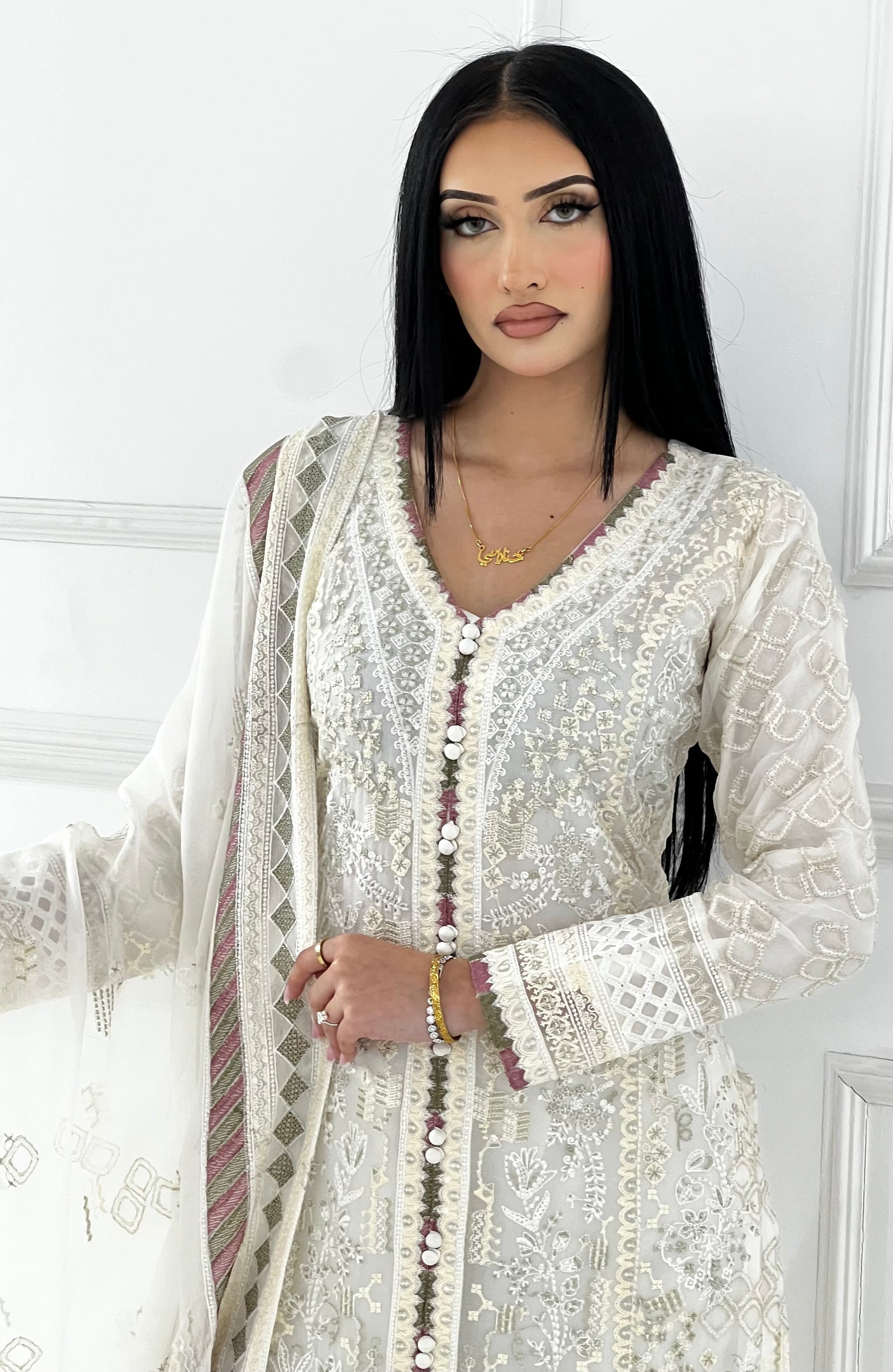 PS1788 Readymade Mint Chiffon Suit - Memsaab Online