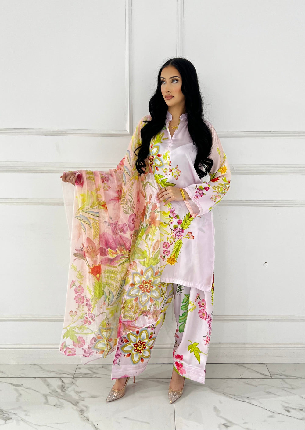 RBY-121-Readymade - Silk Suit 2025 - Memsaab Online