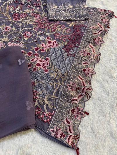 D-9992 - Readymade - Ramsha Chiffon Outfit - Memsaab Online