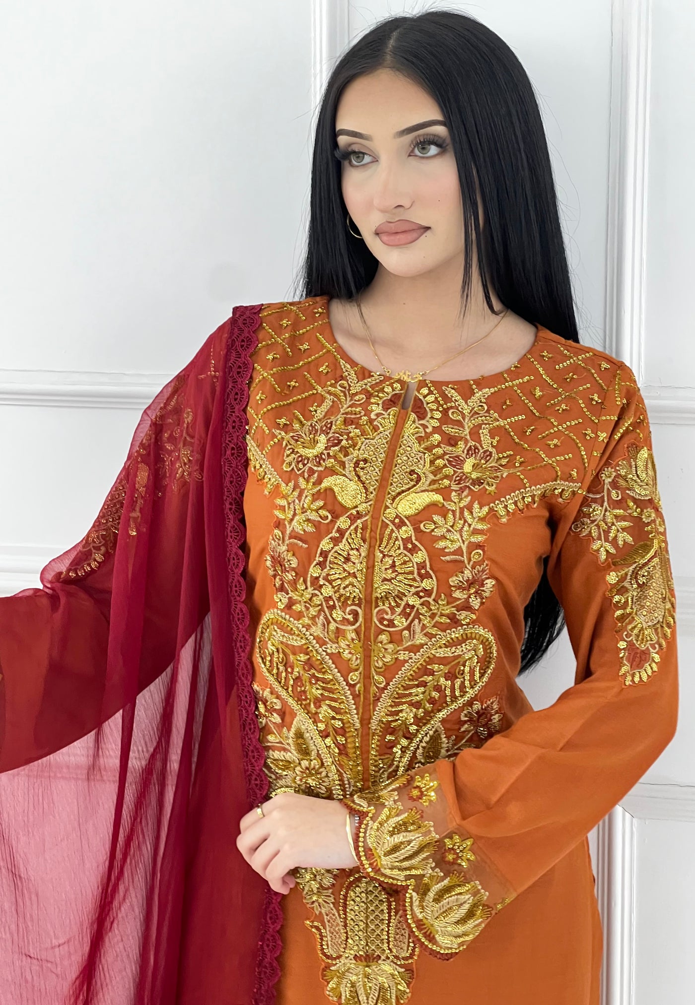 HSS-332- Readymade Heeras Suit - Memsaab Online