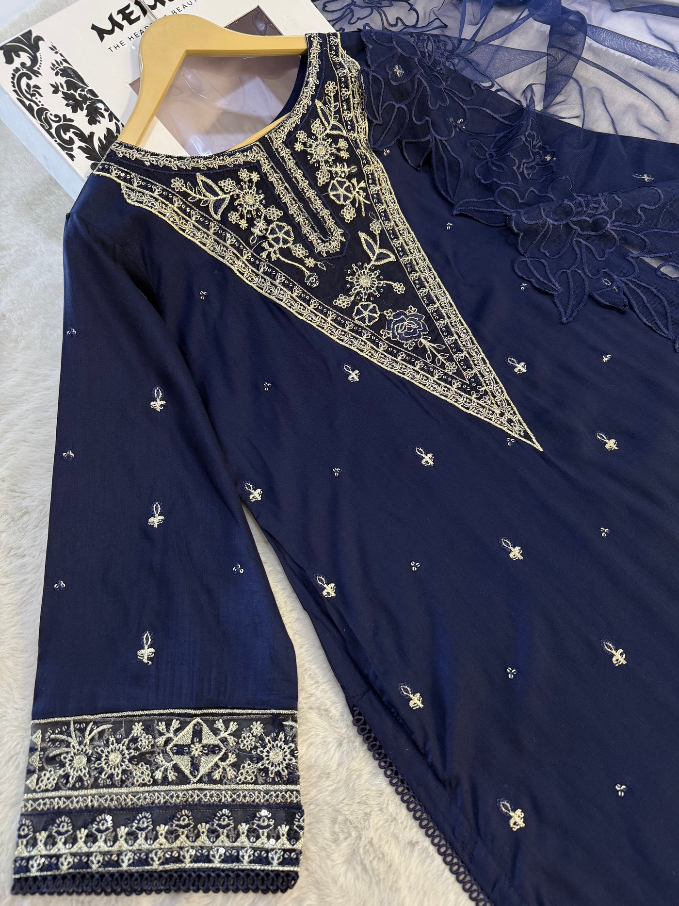 ATR-1167- Readymade Sehrish B Lux Cotton - Memsaab Online