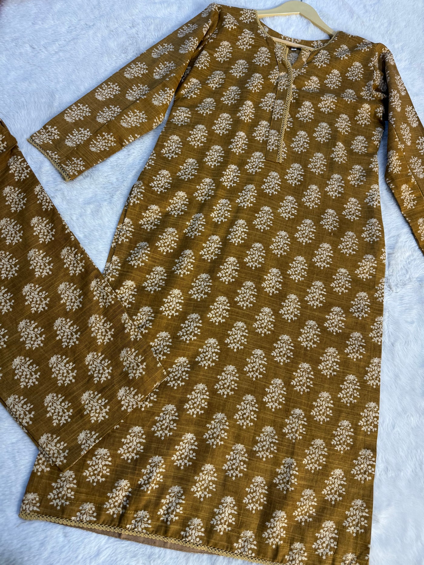 SLMN-17 Readymade Khaddar Co-ord - Memsaab Online