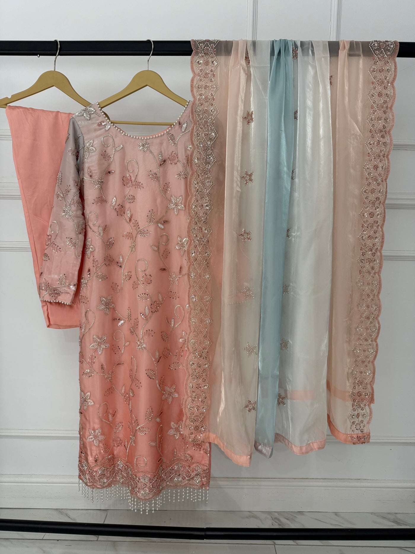 ASBC04 Silk Cutdana Outfit - Memsaab Online