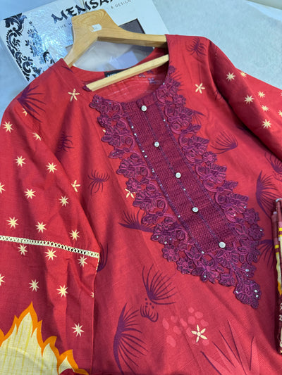 SN28 - Readymade - 3 Piece Dhanak Winter Outfit