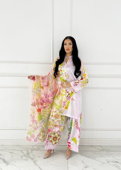 RBY-121-Readymade - Silk Suit 2025 - Memsaab Online