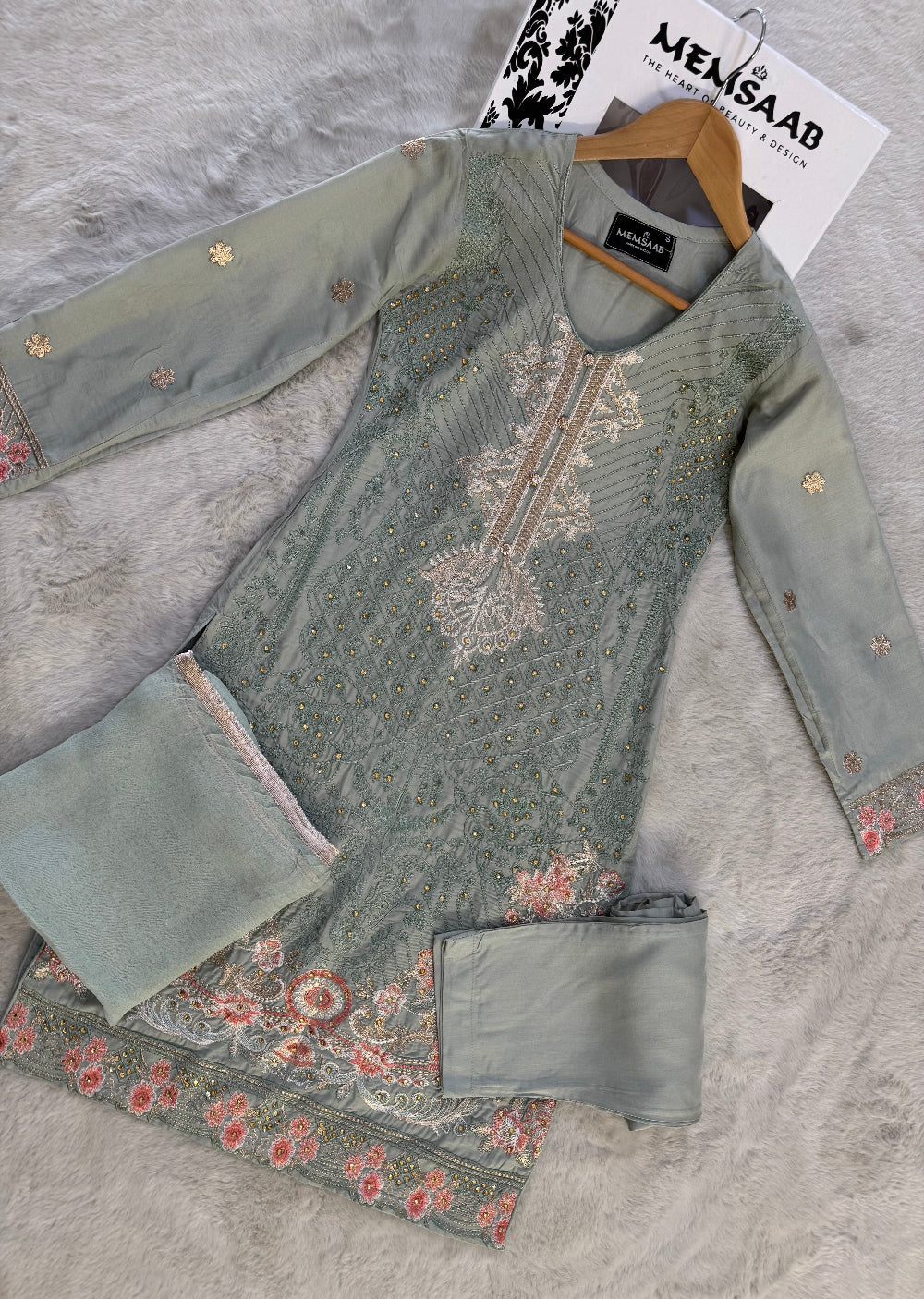 HK134 - Mint - Readymade Linen Outfit