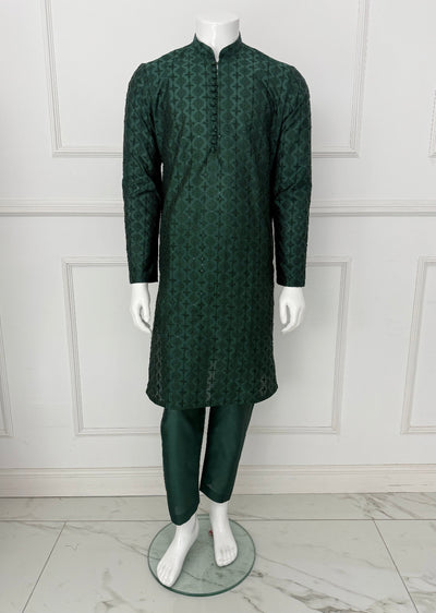 HKF104 Mens Embroidered Kurta Trouser - Memsaab Online