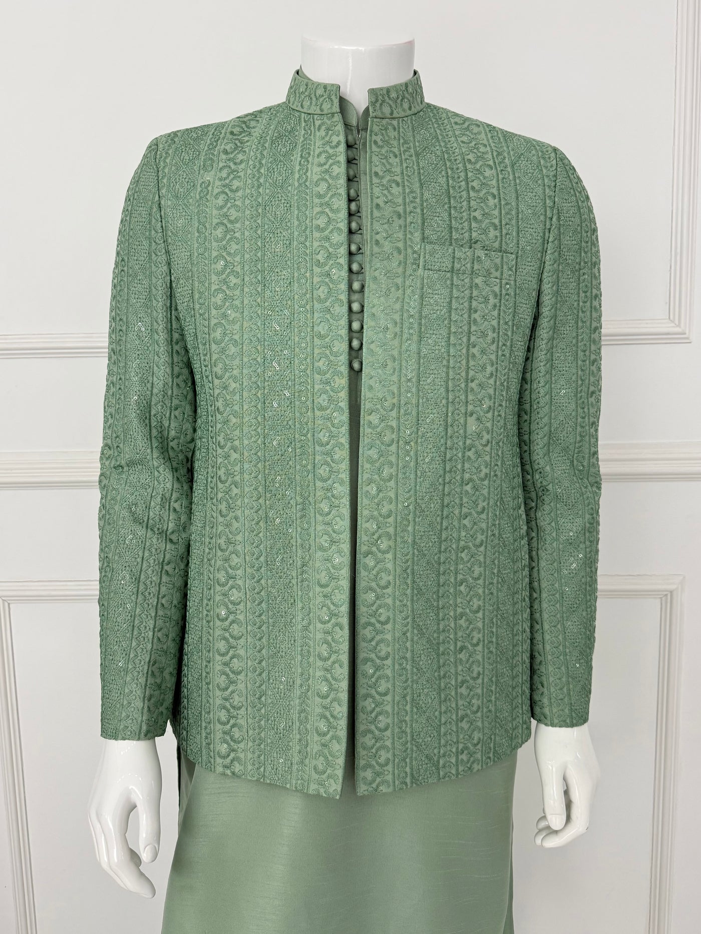 HKF102 Mens Mint Wedding Outfit - Memsaab Online