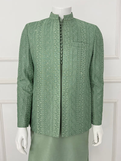 HKF102 Mens Mint Wedding Outfit - Memsaab Online