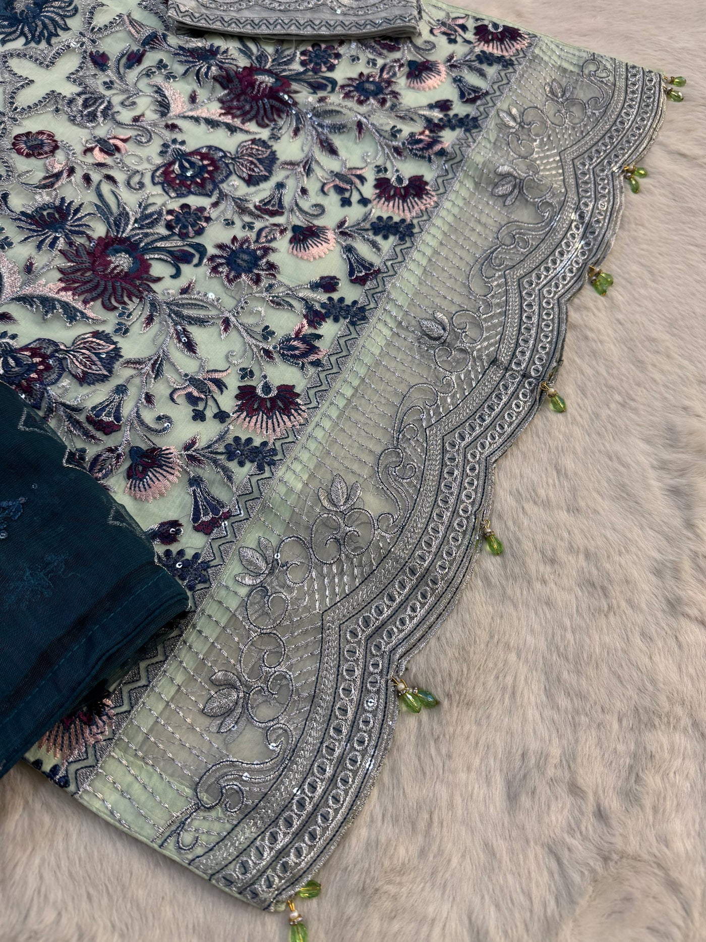 D-9991 - Readymade - Ramsha Chiffon Outfit - Memsaab Online