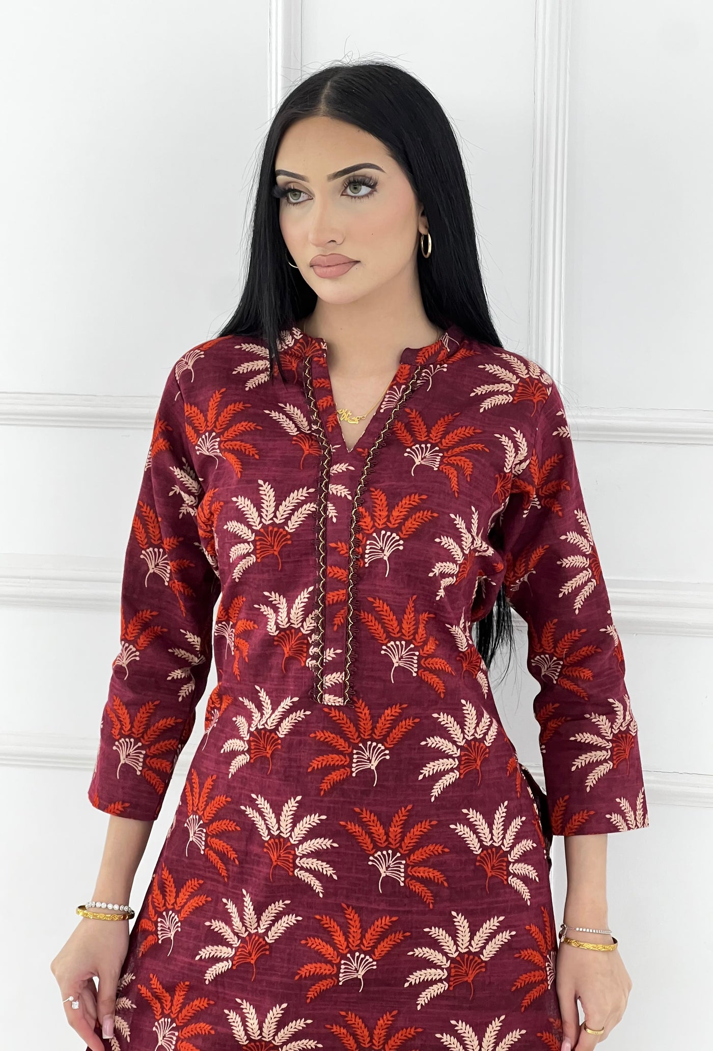 SLMN-44 Readymade Khaddar Co-ord - Memsaab Online