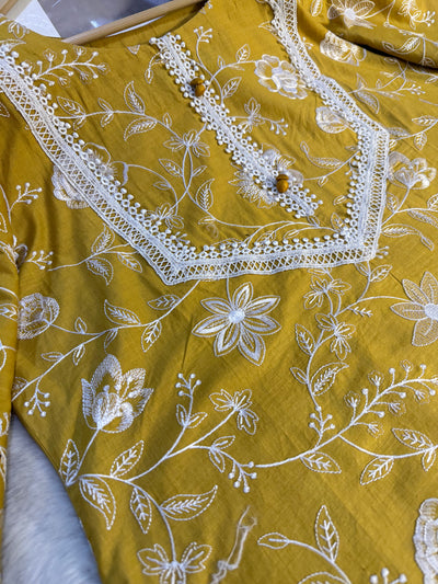 HSS-23 Readymade Lawn Suit - Memsaab Online