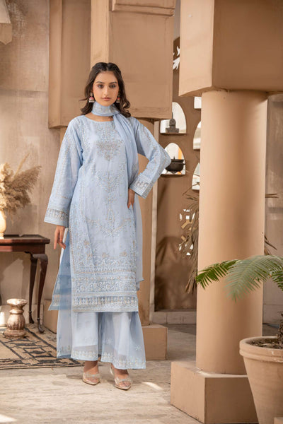 RGZ7102 - RANGZ Chiffon Mother and Daughter Suit - Memsaab Online