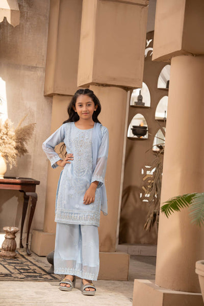 RGZ7102 - RANGZ Chiffon Mother and Daughter Suit - Memsaab Online