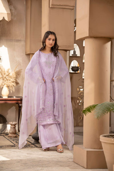 RGZ7102 - RANGZ Chiffon Mother and Daughter Suit - Memsaab Online