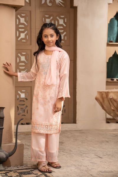 RGZ7102 - RANGZ Chiffon Mother and Daughter Suit - Memsaab Online