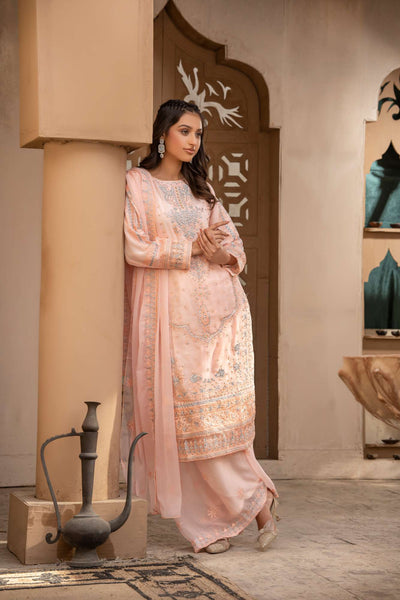 RGZ7102 - RANGZ Chiffon Mother and Daughter Suit - Memsaab Online