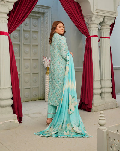 Mun-01 Readymade Winter Dhanak Suit - Memsaab Online