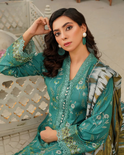 Mun-04 Readymade Winter Dhanak Suit - Memsaab Online