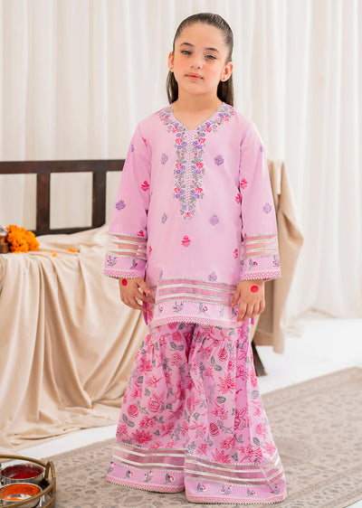 Flamingo - Readymade Kids Suit by Garnet 2024 - Memsaab Online