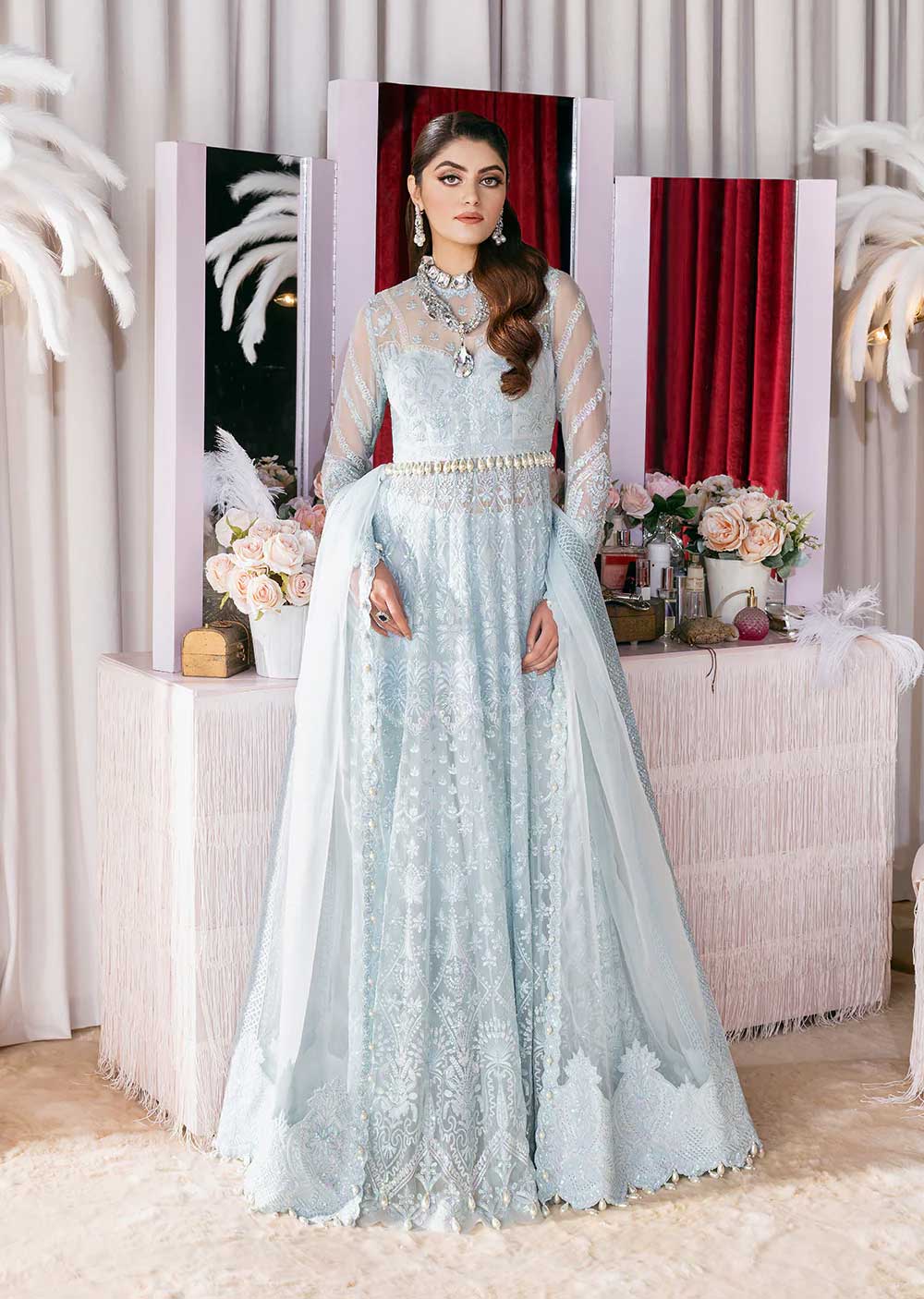 STR-10 - Gossamer - Unstitched - Starlet Collection by Afrozeh 2023 - Memsaab Online