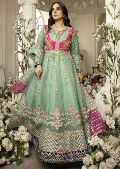 AL-3285 Readymade green Ally's Dress - Memsaab Online