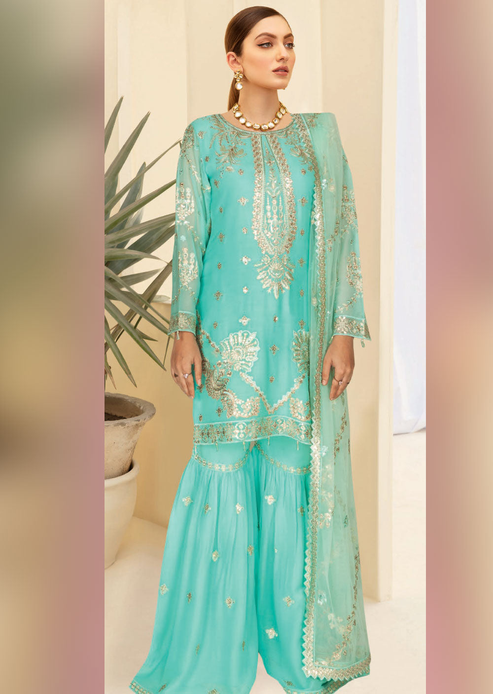 WA-377-C - Readymade - Ramsha Suit 2024 - Memsaab Online