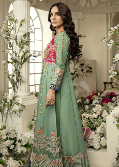 AL-3285 Readymade green Ally's Dress - Memsaab Online