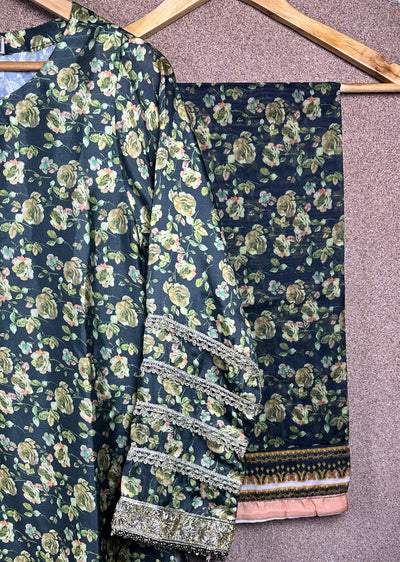 SMRPT-02 - Green - Winter Silk Suit 2025 - Memsaab Online