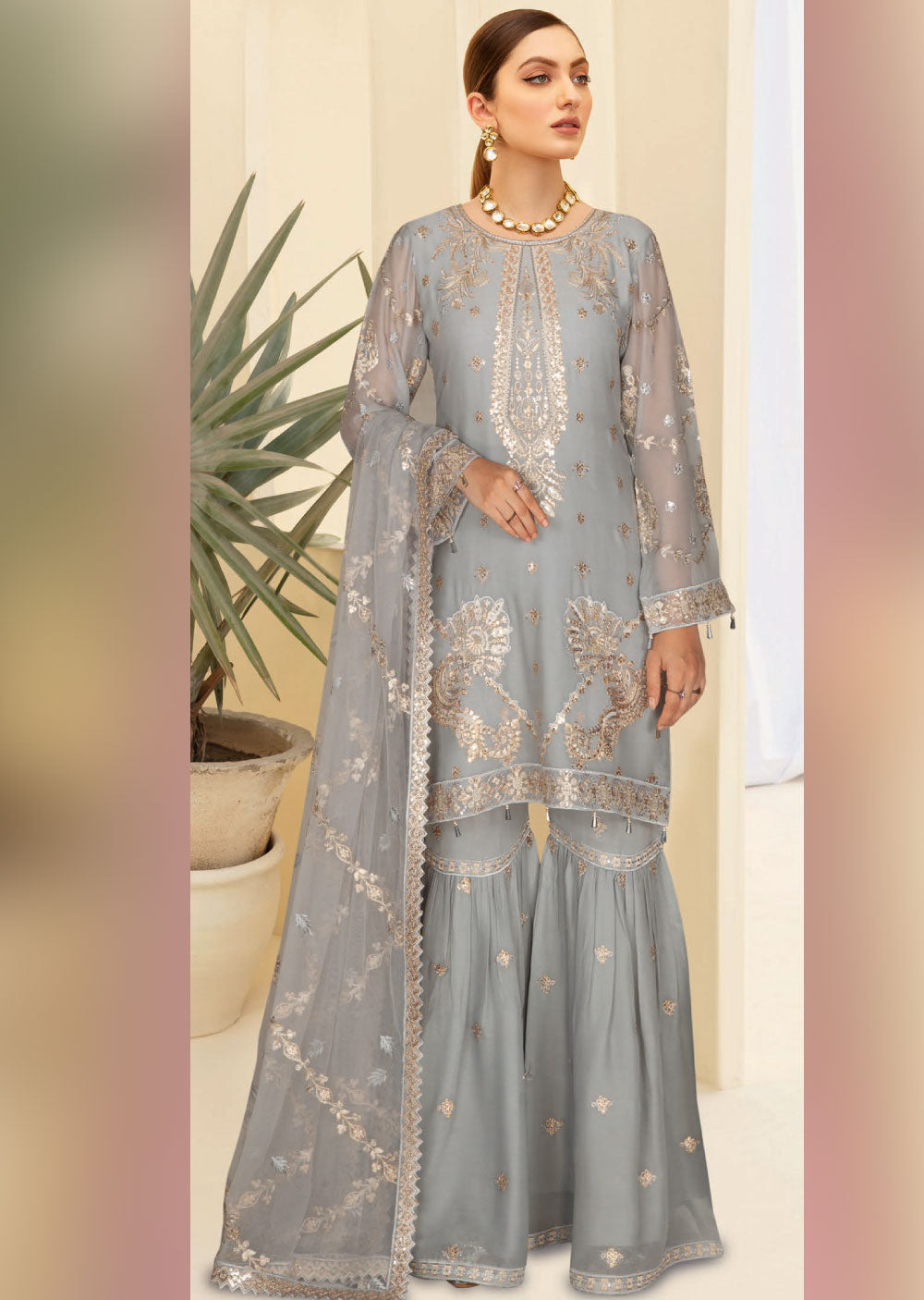 WA-377-B - Readymade - Ramsha Suit 2024 - Memsaab Online